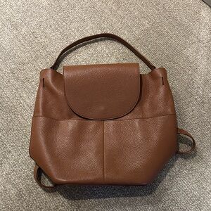 Cuyana Brown Leather Backpack